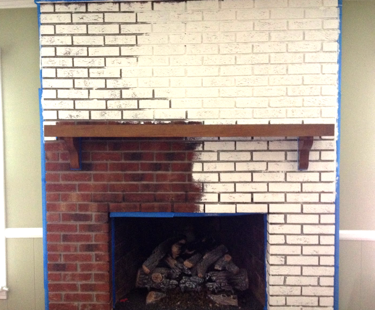 Pianting a Brick Fireplace